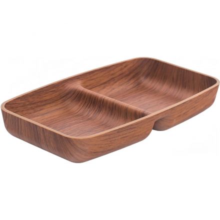 Менажница MADERA NOCHE 2 секции прямоугольная Менажница MADERA NOCHE 2 секции прямоугольная