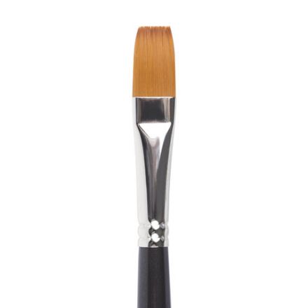 Кисть художественная профессиональная BRAUBERG ART CLASSIC, синтетика мягкая под колонок, плоская, № 12, короткая ручка, 200701 Кисть художественная профессиональная BRAUBERG ART CLASSIC, синтетика мягкая под колонок, плоская, № 12, короткая ручка, 200701