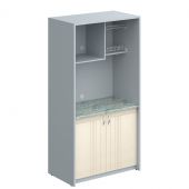 Шкаф для посуды SCB 120.3ML Бук Тиара/Металлик 1030х600х2000