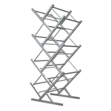 Стеллаж для воды Стилс-14 на 14 тар серый металлик 402х440х1148 мм