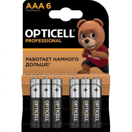 Батарейка OPTICELL Professional AAA 6шт/уп Батарейка OPTICELL Professional AAA 6шт/уп