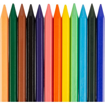 Мелки восковые Луч Zoo шестигранные 24 цветов Мелки восковые Луч Zoo шестигранные 24 цветов