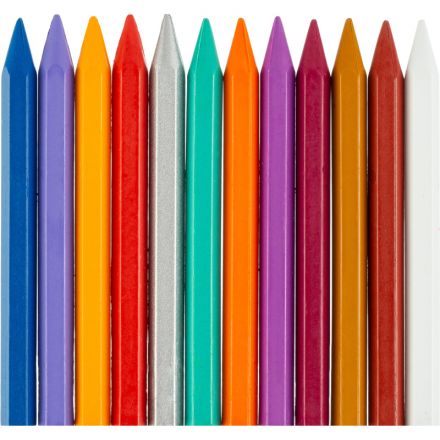 Мелки восковые Луч Zoo шестигранные 24 цветов Мелки восковые Луч Zoo шестигранные 24 цветов