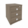 Style Тумба подкатная 3 ящ. с фолдингом Л.ТМ-3F Вяз 420*450*563