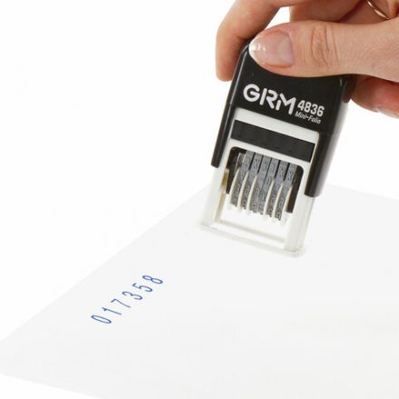 Нумератор 6-разрядный, оттиск 15х3 мм синий, GRM 4836, 124141018 Нумератор 6-разрядный, оттиск 15х3 мм синий, GRM 4836, 124141018