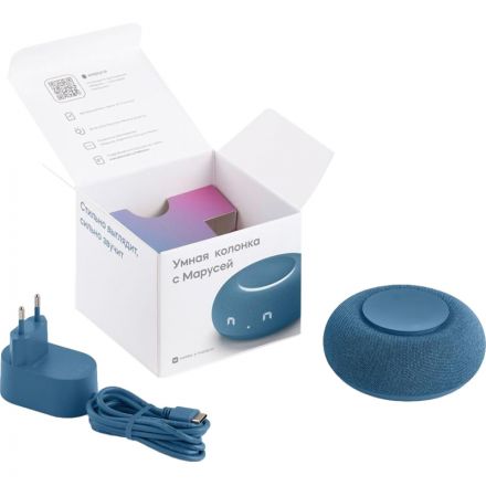 Умная колонка VK Капсула Мини с гол помощником Марусей, морск-син (MRC02BL) Умная колонка VK Капсула Мини с гол помощником Марусей, морск-син (MRC02BL)