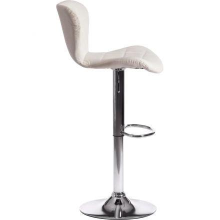 Стул барный AVIONIC (mod. KY712A) / 1 шт в уп, металл/экокожа, белый/хром
