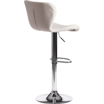 Стул барный AVIONIC (mod. KY712A) / 1 шт в уп, металл/экокожа, белый/хром
