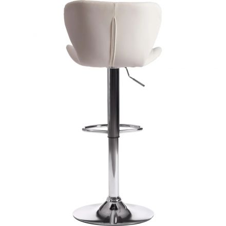 Стул барный AVIONIC (mod. KY712A) / 1 шт в уп, металл/экокожа, белый/хром