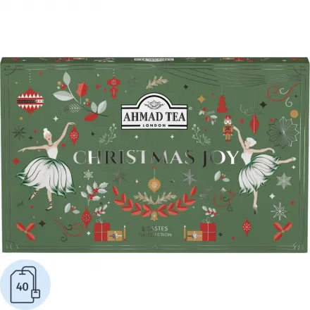 Чай Ahmad Tea Чайное Ассорти Радость Рождества, 8 вкусов, 40 пакетиков Чай Ahmad Tea Чайное Ассорти Радость Рождества, 8 вкусов, 40 пакетиков