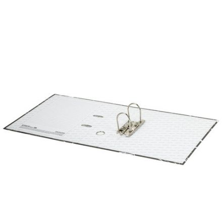 Папка-регистратор STAFF "Profit" с мраморным покрытием, 75 мм, черная, СЪЕМНЫЙ МЕХАНИЗМ, 272007