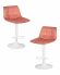 Набор 2 шт Стул барный DOBRIN TAILOR WHITE, пудрово-розовый велюр (MJ9-32)