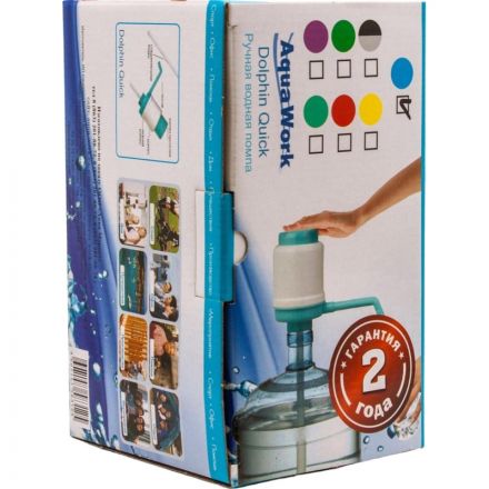 Помпа для воды Дельфин КВИК, голубая в КОРОБКЕ Помпа для воды Дельфин КВИК, голубая в КОРОБКЕ