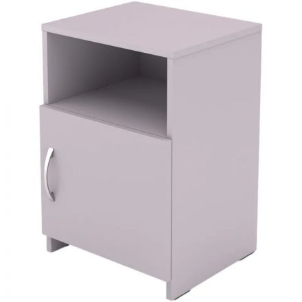 Тумба MET_прикроватная Комус Мебель МДО Эконом серый