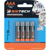 Батарейка BigTech Professional ААA/LR03 бл/4шт Батарейка BigTech Professional ААA/LR03 бл/4шт