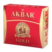 Чай Akbar Gold черный, 100 пакx2гр/уп