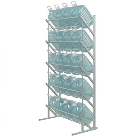 Стеллаж для бутилированной воды KD_Стилс-3 на 20 тар (5л) серый