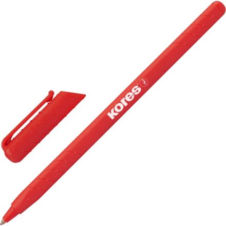 Ручка шариковая неавтомат. Kores Kor-M, красная, 37034
