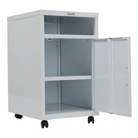 Тумба медицинская подкатная HILFE "МД ТП-3" 710х420х490 мм, цвет белый, S26199403309