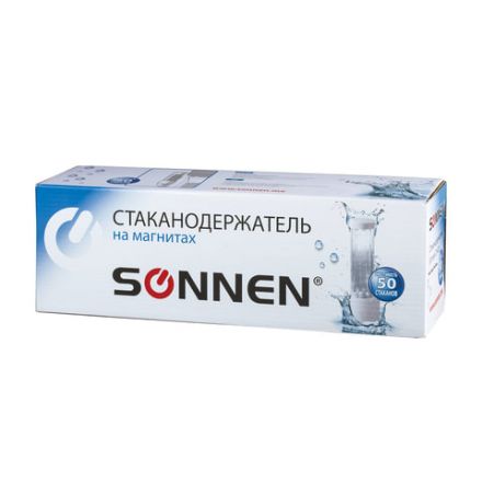 Стаканодержатель SONNEN CH-33М, 50 стаканов, на магните, белый, 452424 Стаканодержатель SONNEN CH-33М, 50 стаканов, на магните, белый, 452424
