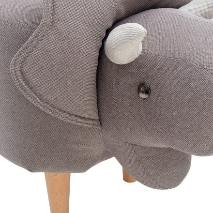 Пуф Leset Dino COMBI Milos 16, компаньон Milos 02, Ткань Рогожка