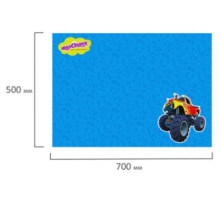 Настольное покрытие ЮНЛАНДИЯ для труда и творческих занятий, ПВХ, "БИГФУТ", 50х70 см, 662458 Настольное покрытие ЮНЛАНДИЯ для труда и творческих занятий, ПВХ, "БИГФУТ", 50х70 см, 662458