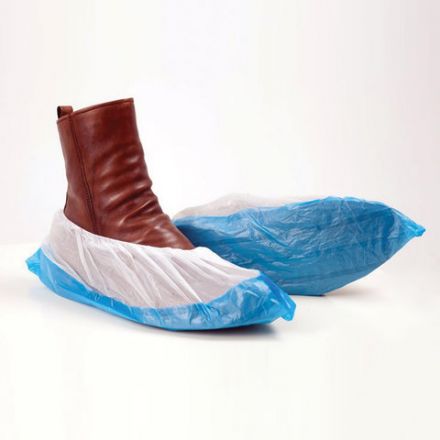 Бахилы КОМПЛЕКТ 50 штук (25 пар), ДВОЙНЫЕ (со стелькой), 40х14 см, 80 мкм, 6,5 г, ПНД, LAIMA, 104982 Бахилы КОМПЛЕКТ 50 штук (25 пар), ДВОЙНЫЕ (со стелькой), 40х14 см, 80 мкм, 6,5 г, ПНД, LAIMA, 104982