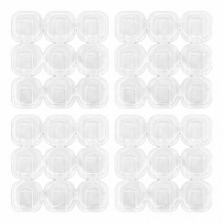 Крючки самоклеящиеся для гирлянд и проводов 1,5х1,5 см, КОМПЛЕКТ 36 шт., LAIMA Home, 608796