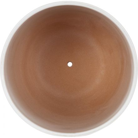 Горшок керамический с подставкой, 4,7л., Д215 Ш215 В195, белый,BH-04-3