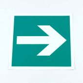 Знак "Направление эвакуации", КОМПЛЕКТ 5 штук, 200х200 мм, фотолюминесцентный, пленка, E02-01, Е02-01 Знак "Направление эвакуации", КОМПЛЕКТ 5 штук, 200х200 мм, фотолюминесцентный, пленка, E02-01, Е02-01