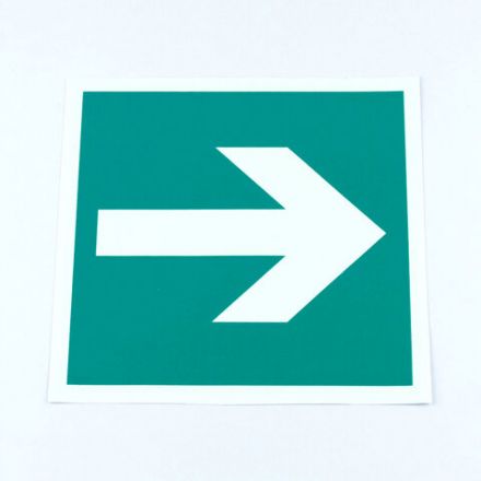 Знак "Направление эвакуации", КОМПЛЕКТ 5 штук, 200х200 мм, фотолюминесцентный, пленка, E02-01, Е02-01 Знак "Направление эвакуации", КОМПЛЕКТ 5 штук, 200х200 мм, фотолюминесцентный, пленка, E02-01, Е02-01