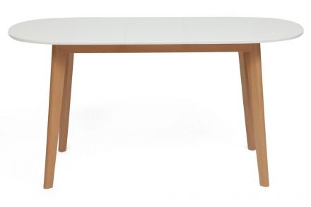 Стол обеденный раскладной BOSCO (Боско) основание бук, столешница мдф, 120+30*80см, Белый+Натуральный ( Бук) Стол обеденный раскладной BOSCO (Боско) основание бук, столешница мдф, 120+30*80см, Белый+Натуральный ( Бук)