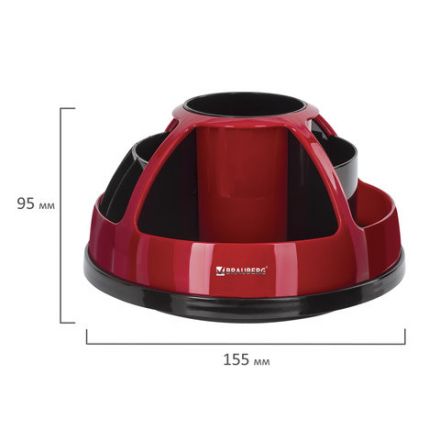 Канцелярский набор BRAUBERG "ULTRA", 10 предметов, вращающаяся конструкция, черно-красный, 231929 Канцелярский набор BRAUBERG "ULTRA", 10 предметов, вращающаяся конструкция, черно-красный, 231929