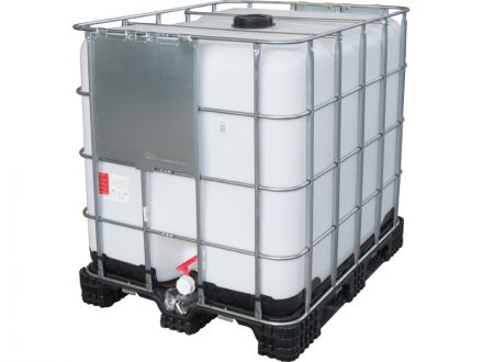 Емкость п/э куб. 1000л востановленная на пластиковом поддоне Емкость п/э куб. 1000л востановленная на пластиковом поддоне