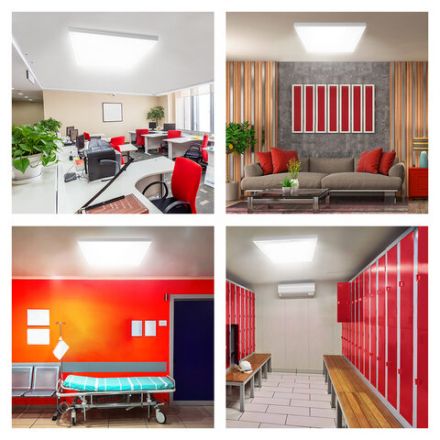 Светильник светодиодный с драйвером АРМСТРОНГ SONNEN ЭКО, 6500 K, холодный белый, 595х595х19 мм, 36 Вт, прозрачный, 237153 Светильник светодиодный с драйвером АРМСТРОНГ SONNEN ЭКО, 6500 K, холодный белый, 595х595х19 мм, 36 Вт, прозрачный, 237153