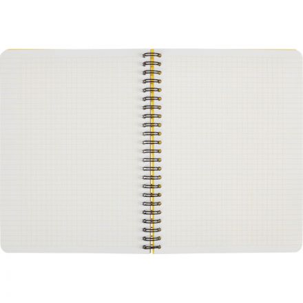 Бизнес-тетрадь А5,96л,кл,спир,пластик,тон.бл. Attache Bright colours Желтый