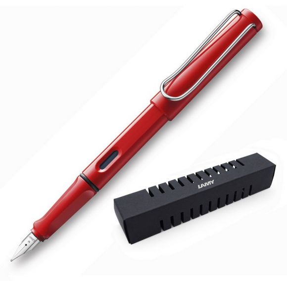 Ручка перьевая LAMY 016 safari, Красный, F, 4000181