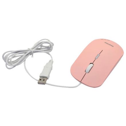 Мышь проводная бесшумная SMARTBUY 288-P, USB, 3 кнопки + 1 колесо, оптическая, розовая, 06833, SBM-288-P Мышь проводная бесшумная SMARTBUY 288-P, USB, 3 кнопки + 1 колесо, оптическая, розовая, 06833, SBM-288-P