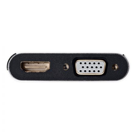 Кабель USB3.1 TypeCm - HDMI+USB3.0+PD+VGA Alum Grey 4K, Telecom <TUC055 Кабель USB3.1 TypeCm - HDMI+USB3.0+PD+VGA Alum Grey 4K, Telecom <TUC055