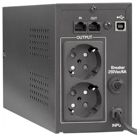 ИБП ExeGate Power Smart ULB-850 850VA/480W 2xEURO,RJ45/11,USB(EP285478RUS)