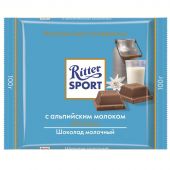 Шоколад Ritter Sport молочный с альпийским молоком 100г