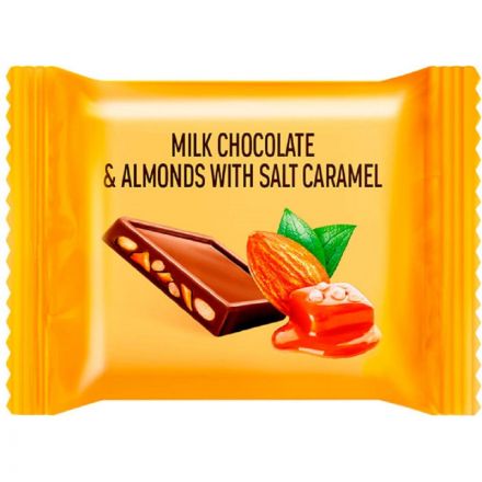 Шоколад O'Zera Milk & Almonds мол. с солен. карамелью, 1,2кг/уп