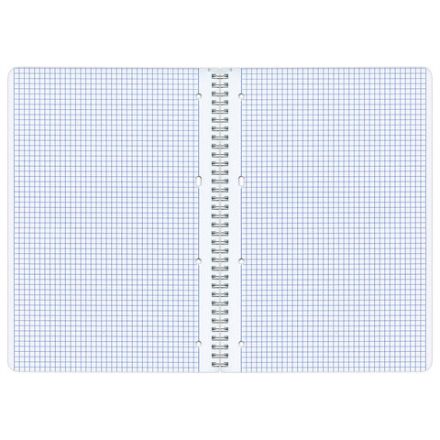 Тетрадь А4, 96 л., ОФИСМАГ, гребень, клетка, обложка картон, ОДНОТОННАЯ, 402794