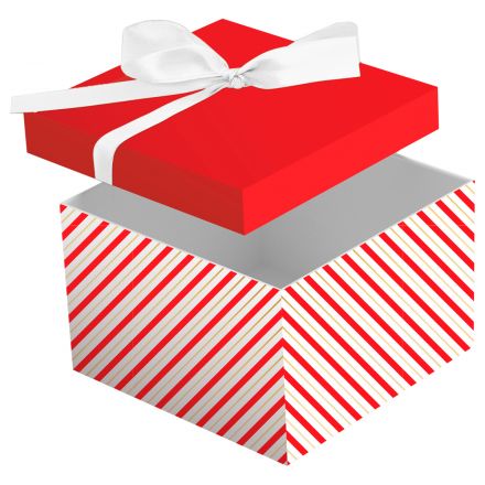 Коробка складная подарочная MESHU "Stripes", (15*15*15см), с лентой, отд фольгой Коробка складная подарочная MESHU "Stripes", (15*15*15см), с лентой, отд фольгой