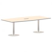 Конференц стол ПРГ-4 Клен/Белый 2400х1200х750 Конференц стол ПРГ-4 Клен/Белый 2400х1200х750