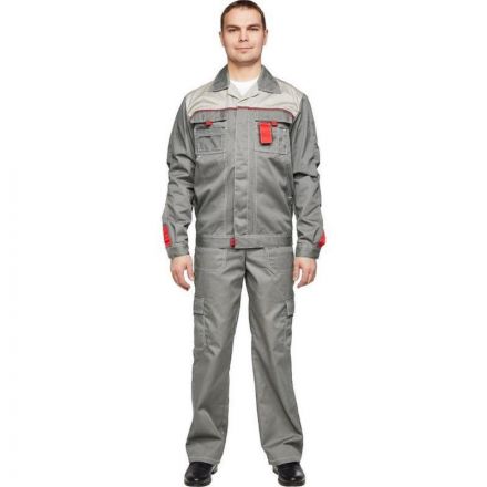 Костюм рабочий летний муж л10-КБР сер/с-сер(р.48-50) 194-200 (Базис) Костюм рабочий летний муж л10-КБР сер/с-сер(р.48-50) 194-200 (Базис)