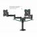 Кронштейн для 2 мониторов настольный KROMAX OFFICE-3, VESA 75/100, 10"-24", до 2х10 кг, 7 степеней свободы, 20032