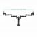 Кронштейн для 2 мониторов настольный KROMAX OFFICE-3, VESA 75/100, 10"-24", до 2х10 кг, 7 степеней свободы, 20032