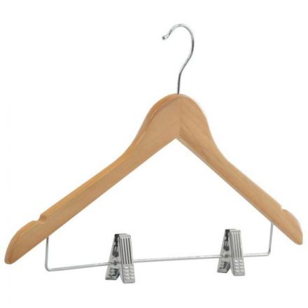 Вешалка-плечики HD Attache HH128, плоская,с металл.клипсами,анис натур Вешалка-плечики HD Attache HH128, плоская,с металл.клипсами,анис натур