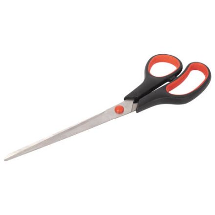 Ножницы STAFF EVERYDAY, 235 мм, бюджет, резиновые вставки, черно-красные, ПВХ чехол, 237501 Ножницы STAFF EVERYDAY, 235 мм, бюджет, резиновые вставки, черно-красные, ПВХ чехол, 237501
